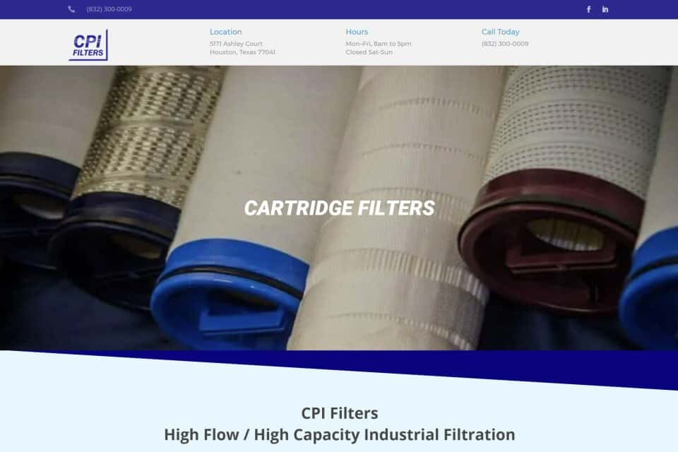 CPI Filters by Triton Construction Company