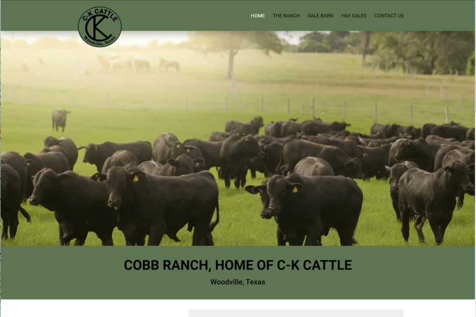 Cobb Ranch, Home of C-K Cattle by Triton Construction Company